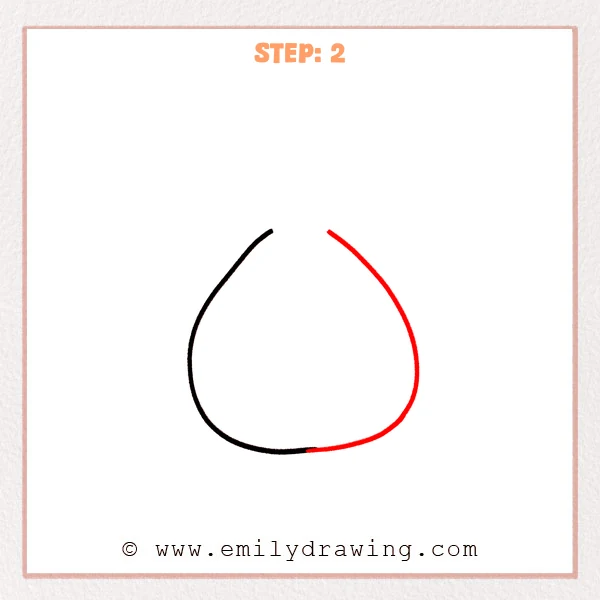 how to draw a money bag - Step 2